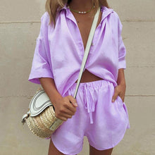 Laden Sie das Bild in den Galerie-Viewer, Lässige Lockere Einfarbige Damenbekleidung