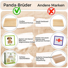 Laden Sie das Bild in den Galerie-Viewer, Kreatives Geobrett aus Holz