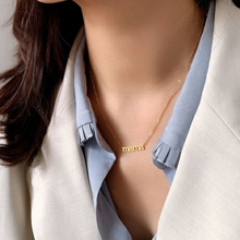 Laden Sie das Bild in den Galerie-Viewer, Sanfte Modische Halskette Aus Titanstahl