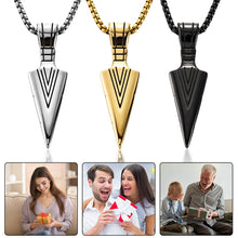 Laden Sie das Bild in den Galerie-Viewer, Kreative Herrenhalskette aus Legierung mit Speerspitze