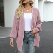 Laden Sie das Bild in den Galerie-Viewer, Klobige Strickjacke mit Ballonärmeln