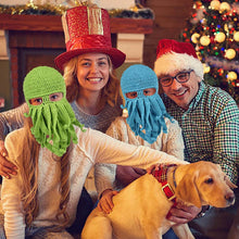 Laden Sie das Bild in den Galerie-Viewer, Handgemachte Oktopus-Wollmütze