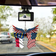 Laden Sie das Bild in den Galerie-Viewer, Adlerflagge Hängendes Ornament für Auto