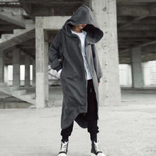 Laden Sie das Bild in den Galerie-Viewer, Unisex-Langarm-Mantel mit Kapuze
