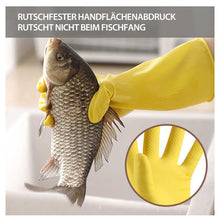 Laden Sie das Bild in den Galerie-Viewer, Gelbe Gummi-Reinigungshandschuhe