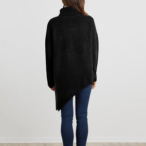 Unregelmäßiger Rollkragenpullover