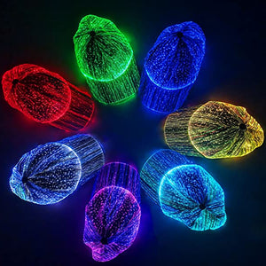 Fluoreszierende Baseballmütze aus Faseroptik