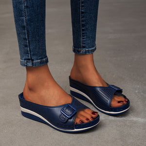 Damen lässige modische Plateauschuhe mit Keilabsatz