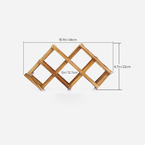Klappbares Weinregal aus Holz