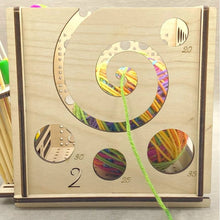 Laden Sie das Bild in den Galerie-Viewer, Alles in Einem Garnschüssel aus Holz - Multifunktionales Strickwerkzeug