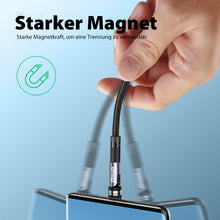 Laden Sie das Bild in den Galerie-Viewer, 540 Grad drehbares 3 in 1 magnetisches Datenkabel