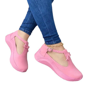 Einfarbige Sommersandalen Mit Schleife