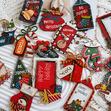 Laden Sie das Bild in den Galerie-Viewer, Weihnachtsdekoration Holzanhänger