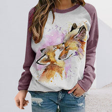 Laden Sie das Bild in den Galerie-Viewer, Lässiges Langarm-Kaninchen-T-Shirt