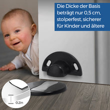 Laden Sie das Bild in den Galerie-Viewer, Unsichtbarer magnetischer Türstopper aus Edelstahl