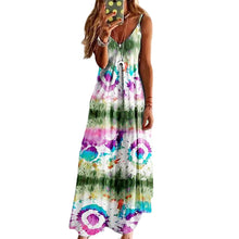 Laden Sie das Bild in den Galerie-Viewer, Damen Langes Sommer-Strandkleid