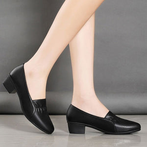 Rutschfeste Lederschuhe Mit Weicher Sohle Für Damen