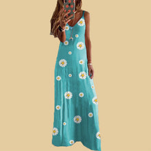 Laden Sie das Bild in den Galerie-Viewer, Kleid mit Gänseblümchen-Print
