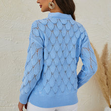 Laden Sie das Bild in den Galerie-Viewer, Modischer Pullover mit Ausschnitten
