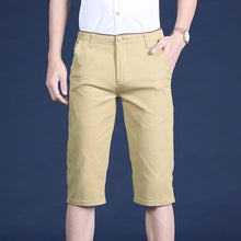 Laden Sie das Bild in den Galerie-Viewer, Elastische Faltenfreie Mittelgroße Anzughose für Herren aus Eisseide