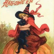 Laden Sie das Bild in den Galerie-Viewer, Retro Halloween Postkarten (24 Stück)