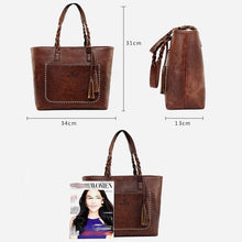 Laden Sie das Bild in den Galerie-Viewer, Handtaschen aus Leder für Damenmode