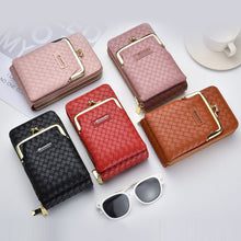 Laden Sie das Bild in den Galerie-Viewer, Einfache Mini-Umhängetasche mit doppeltem Reißverschluss