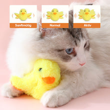 Laden Sie das Bild in den Galerie-Viewer, Gelbes Entenspielzeug für Katze