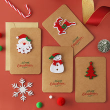 Laden Sie das Bild in den Galerie-Viewer, Weihnachtsgrußkarten aus Kraftpapier