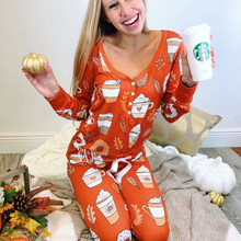 Laden Sie das Bild in den Galerie-Viewer, Eiscreme Pyjama Set für Damen