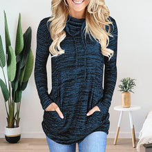 Laden Sie das Bild in den Galerie-Viewer, Lockere Pullover mit Taschen und Kordelzug