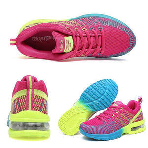 Damenmode mehrfarbige atmungsaktive bequeme sportliche Sportschuhe