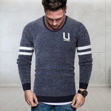 Laden Sie das Bild in den Galerie-Viewer, Herren gestreifter Briefpullover