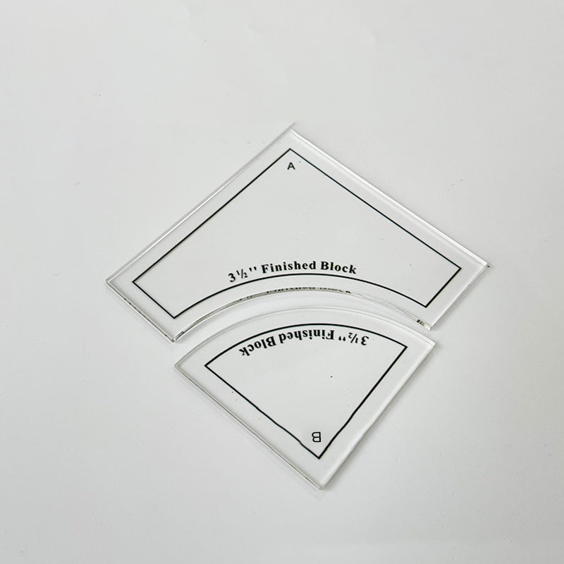 DIY Patchwork Nählineal Vorlage aus Acryl