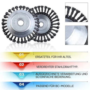 Runde Twist Wire Wheel Bürste zum Bürsten- / Unkrautschneiden