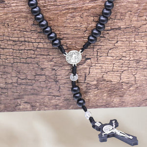 Kreuz-Rosenkranz-Halskette