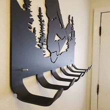 Laden Sie das Bild in den Galerie-Viewer, Wanddekoration / Kleiderständer aus Metall