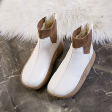 Laden Sie das Bild in den Galerie-Viewer, Gummistiefel Damen Kurzhoch Gummistiefeletten Winterstiefel