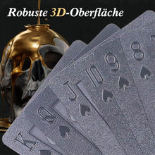 Laden Sie das Bild in den Galerie-Viewer, 3D Wasserdichte Schwarze Spielkarten