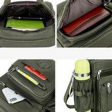 Laden Sie das Bild in den Galerie-Viewer, Multifunktionale Umhängetasche aus Nylon mit mehreren Fächern