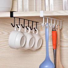 Laden Sie das Bild in den Galerie-Viewer, 6 Haken Unterschrank Kleiderbügel