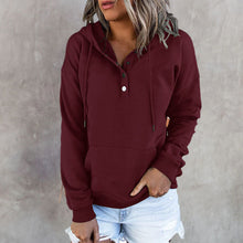 Laden Sie das Bild in den Galerie-Viewer, Langärmliges Lockeres Lässiges Sweatshirt mit Kordelzug