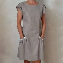 Laden Sie das Bild in den Galerie-Viewer, Einfarbiges Lässiges Modisches Kleid