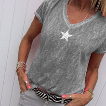 Laden Sie das Bild in den Galerie-Viewer, Bequemes Weiches Stern-T-Shirt