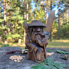 Laden Sie das Bild in den Galerie-Viewer, Odin Thor Tyr Ulfhednar nordischer Heide Harzverzierung