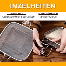 Laden Sie das Bild in den Galerie-Viewer, Tragbares Sandwich Bratengestell aus Edelstahl