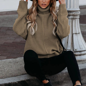Gestrickter Rollkragenpullover