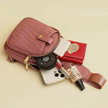 Laden Sie das Bild in den Galerie-Viewer, Kleiner Sling-Rucksack für Damen Leder