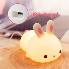 Laden Sie das Bild in den Galerie-Viewer, Kaninchenförmiges Nachtlicht aus Silikon