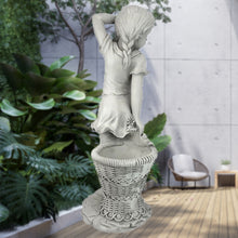 Laden Sie das Bild in den Galerie-Viewer, Blumenkorb für kleine Mädchen – Gartendekoration im Freien